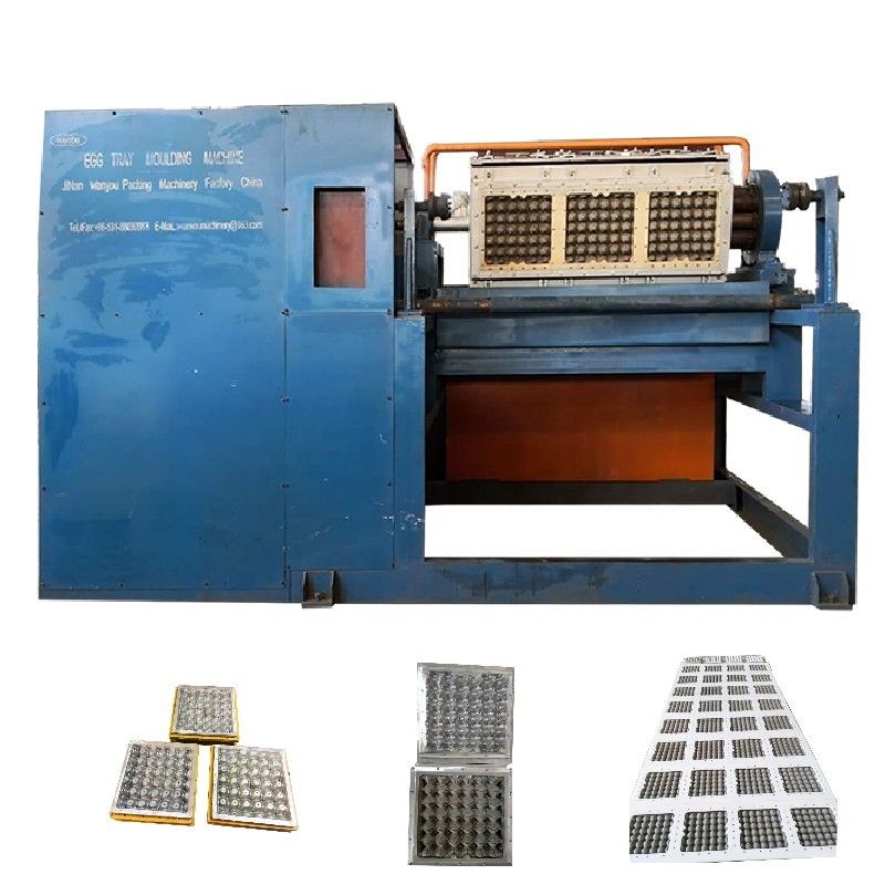 อัตโนมัติหมุนกระดาษ Egg Tray Machine เครื่องพิมพ์ผง 2000pcs / ชั่วโมง ด้วยหม้ออลูมิเนียม