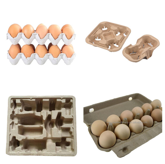 4 ด้านหมุนกระดาษ Egg Tray เครื่อง PLC การควบคุมและพลาสติกพลาสติกพลาสติกพลาสติกพลาสติก