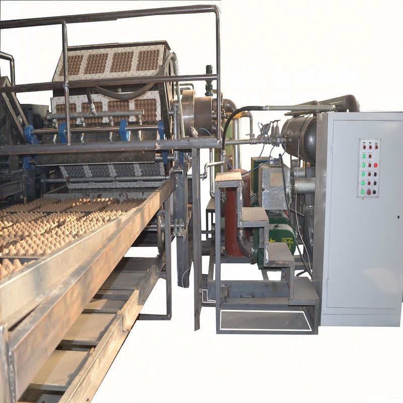 อัตโนมัติกระดาษผงไข่ Tray Production Line, Egg Carton Maker ทํางานง่าย
