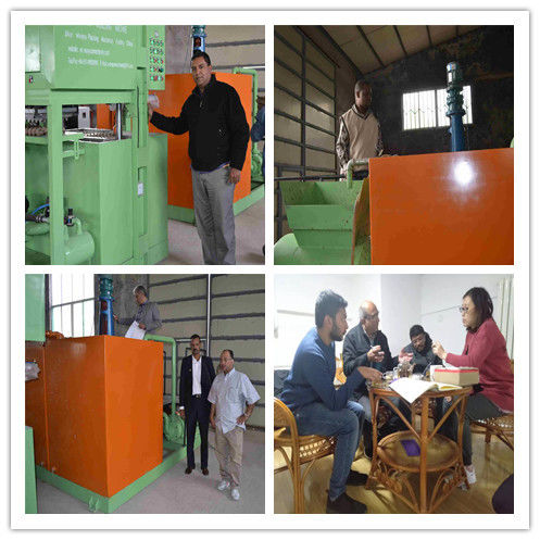 PLC ปกครอง 1300pcs Egg Tray สายการผลิต Egg Tray เครื่อง 380V 50hz
