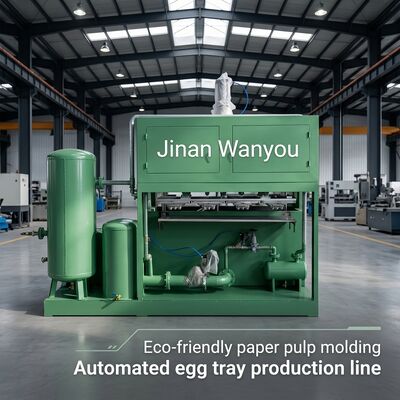 หม้ออลูมิเนียม 45kw 1500pcs ต่อชั่วโมง เครื่องกระจกไข่ EggTray สายการผลิตสําหรับการทํา กระจกไข่ กระป๋องไข่ กระจกรองเท้า กระจกเด็ก PLC ควบคุม
